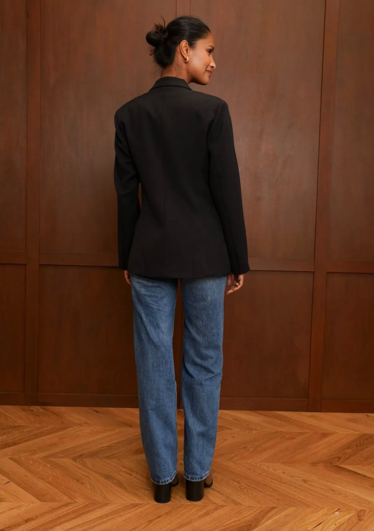 Blazer noir à nouer