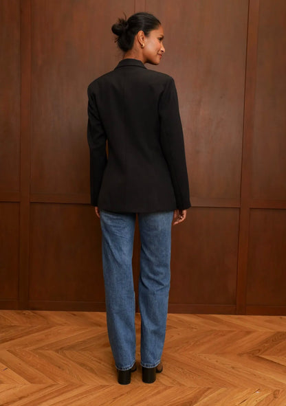Blazer noir à nouer