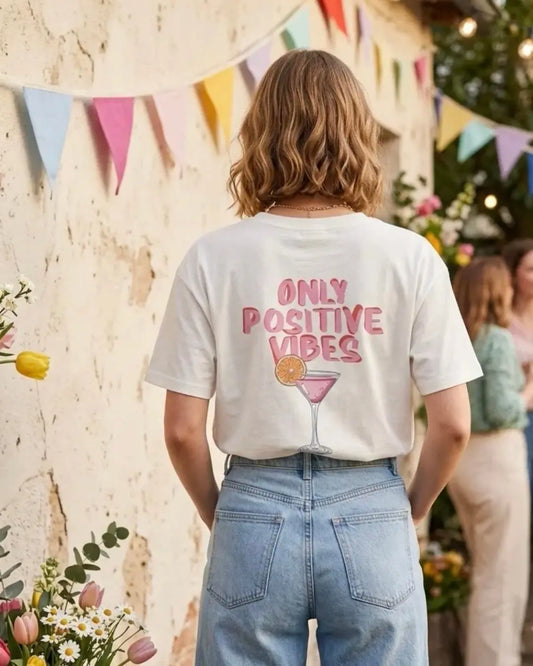 T shirt only positives vibes L'armoire de Calista