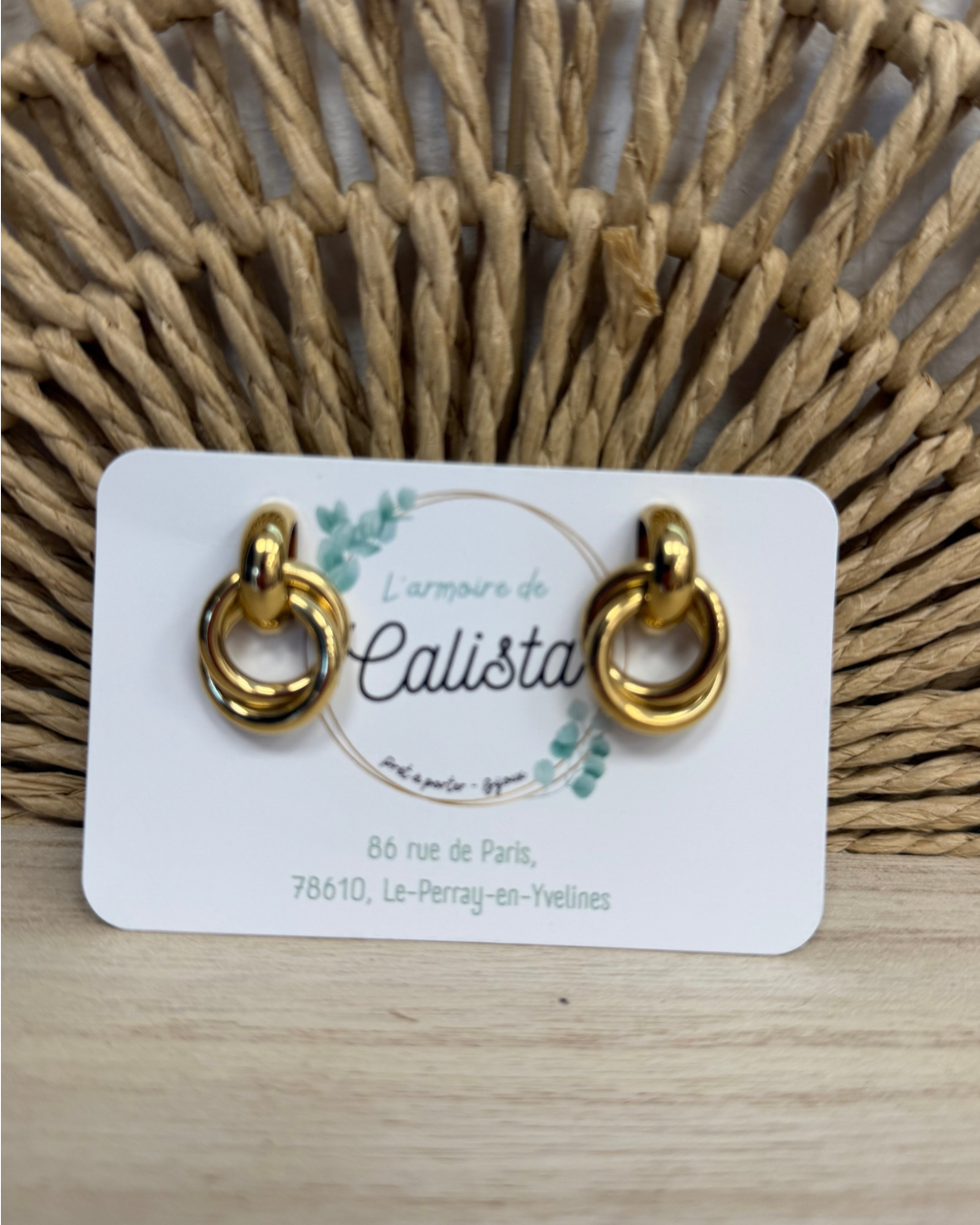 Boucles d’oreilles en acier Bohm