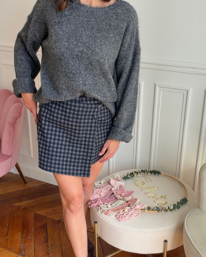 Jupe short carreaux