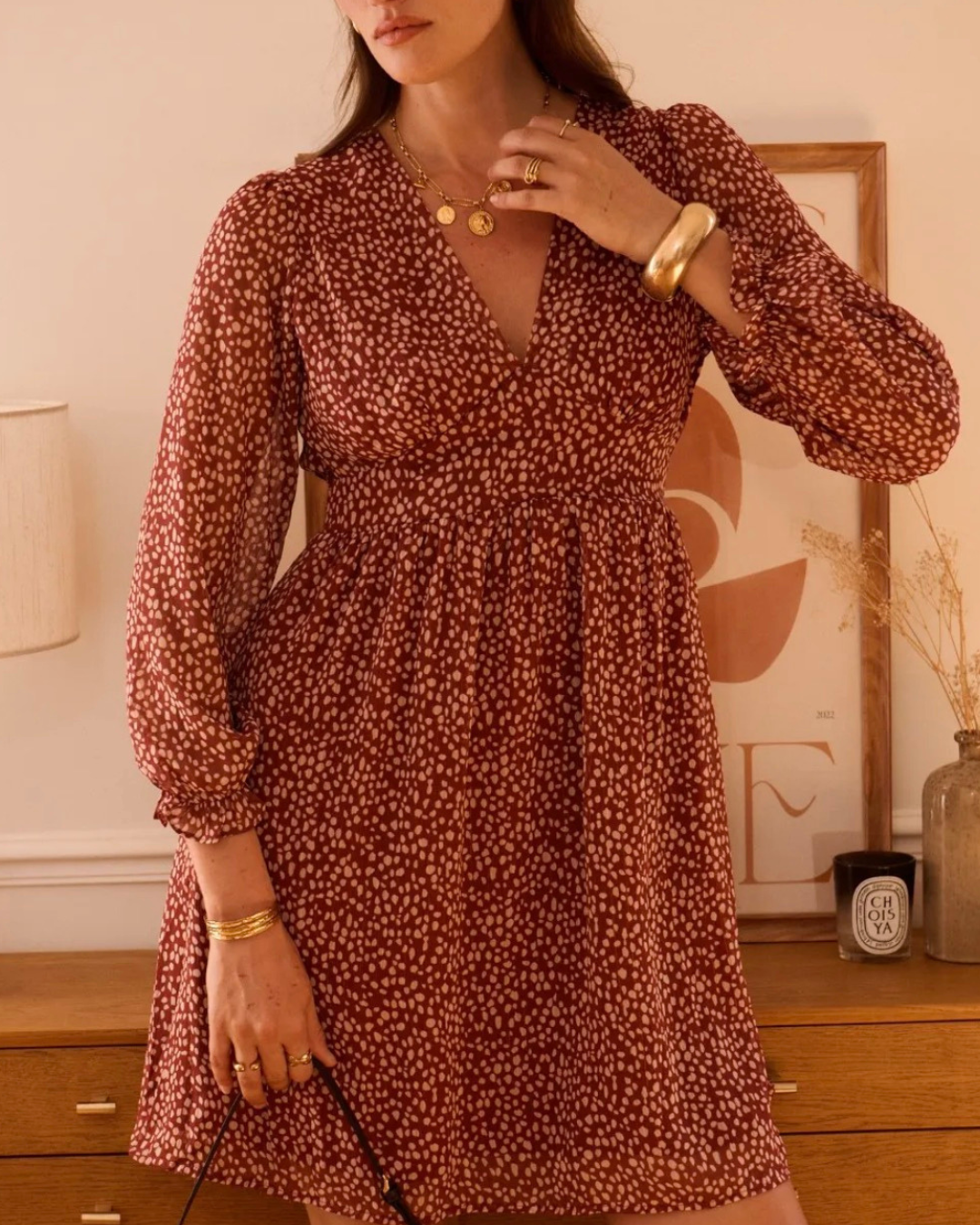 Robe bdx manches longues
