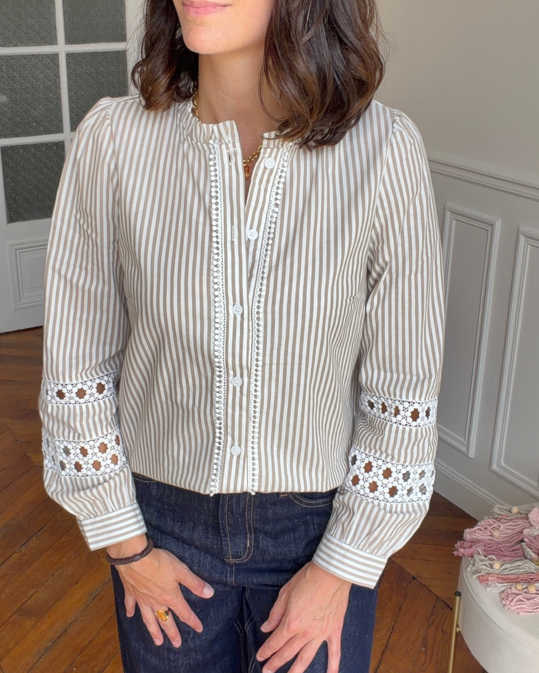 Chemise taupe
