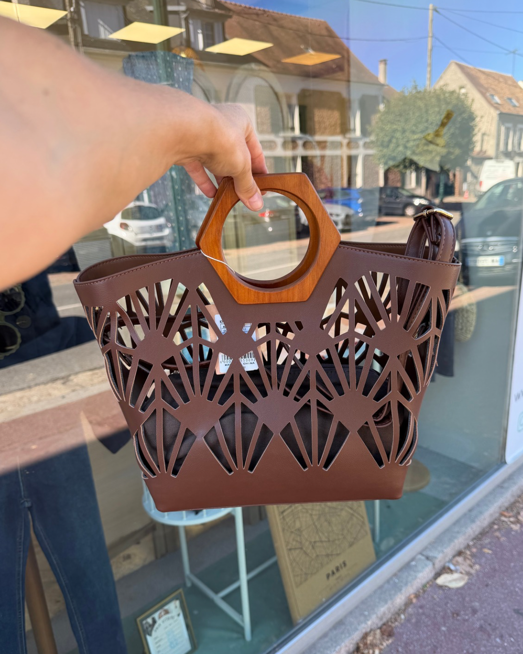 Sac à main marron